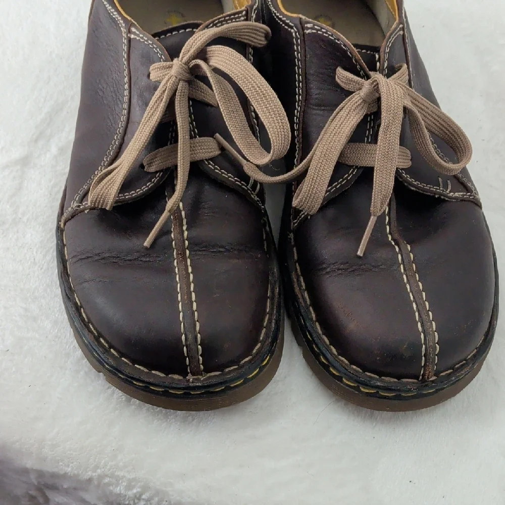 Dr. Martens Dark Brown Leather Oxfords - Picture 5 of 7